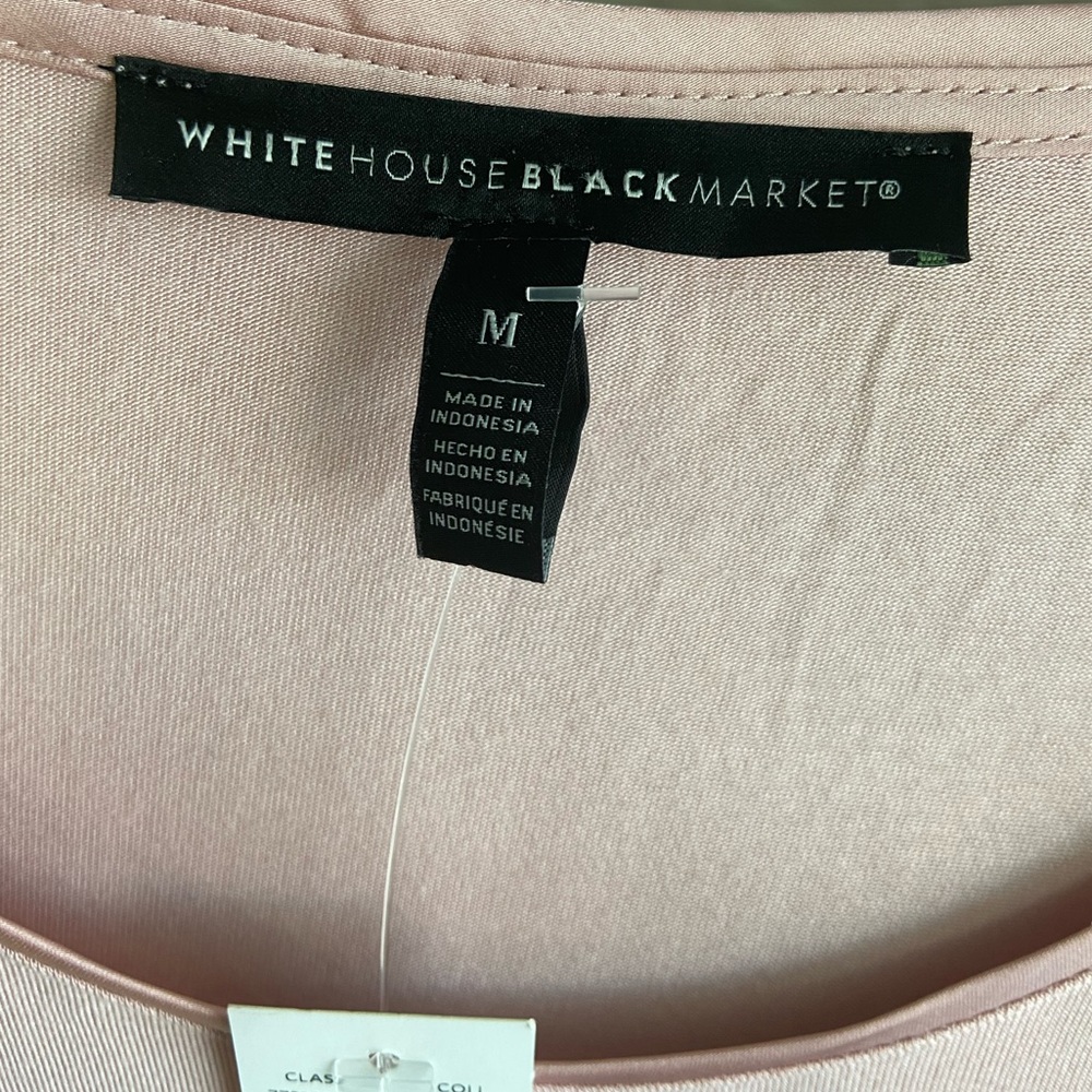 WHITE HOUSE BLACK MARKET Winter Blush Ultra Luxe Tee - Picture 4 of 7